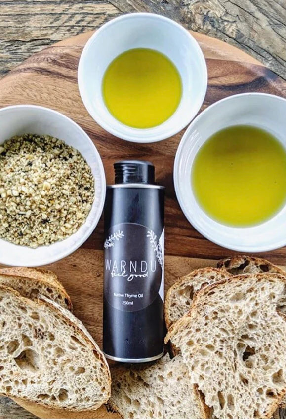 Warndu Oils and Vinegars Four ways