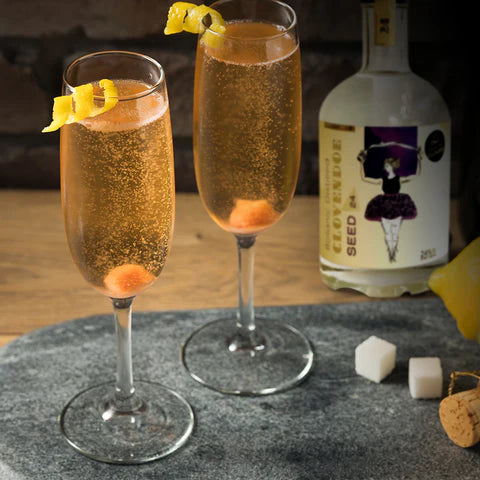 Classic Champagne Cocktail with Clovendoe SEED