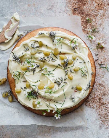 Warndu Desert Lime and Sea Rosemary Macadamia Cake