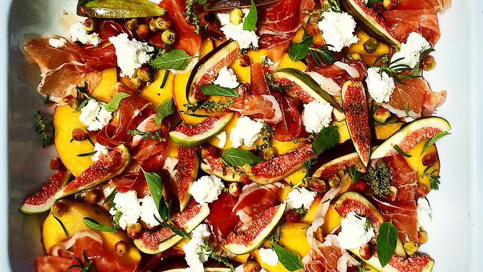 Warndu's Muntrie, Fig and Prosciutto Salad