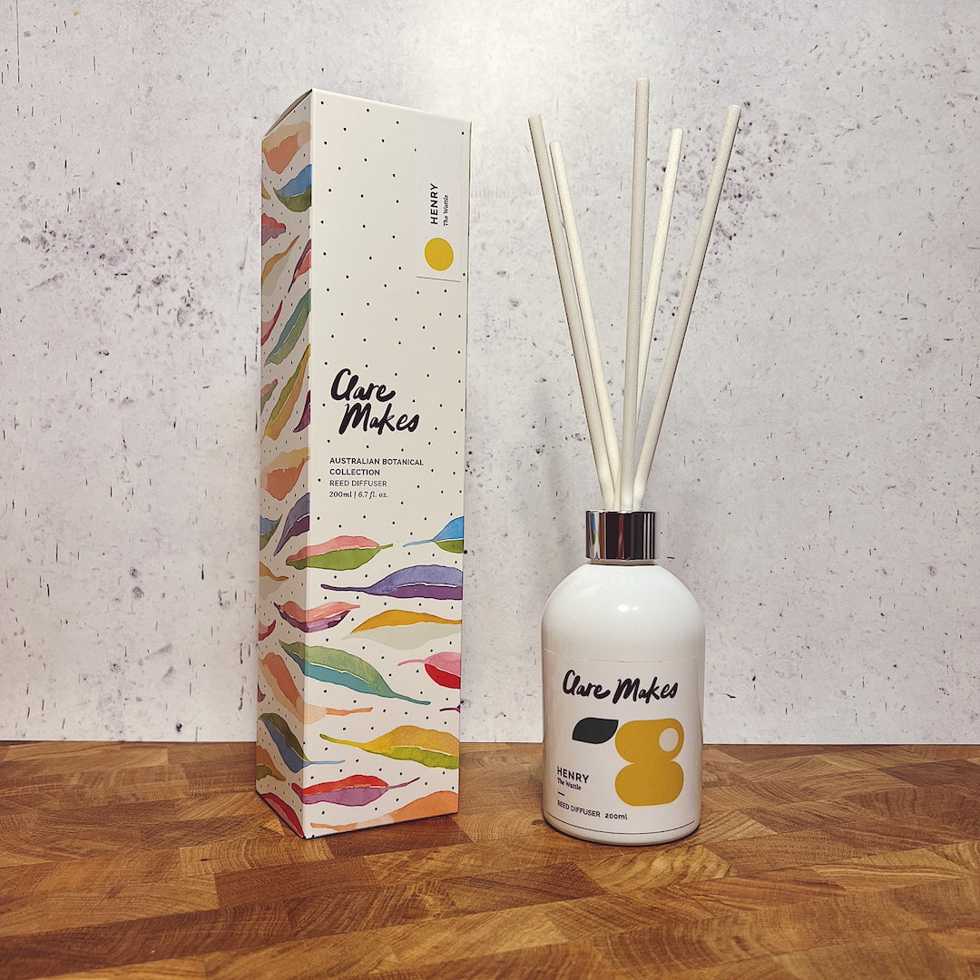 Clare Makes Candles - Henry: The Wattle Reed 200ml Diffuser