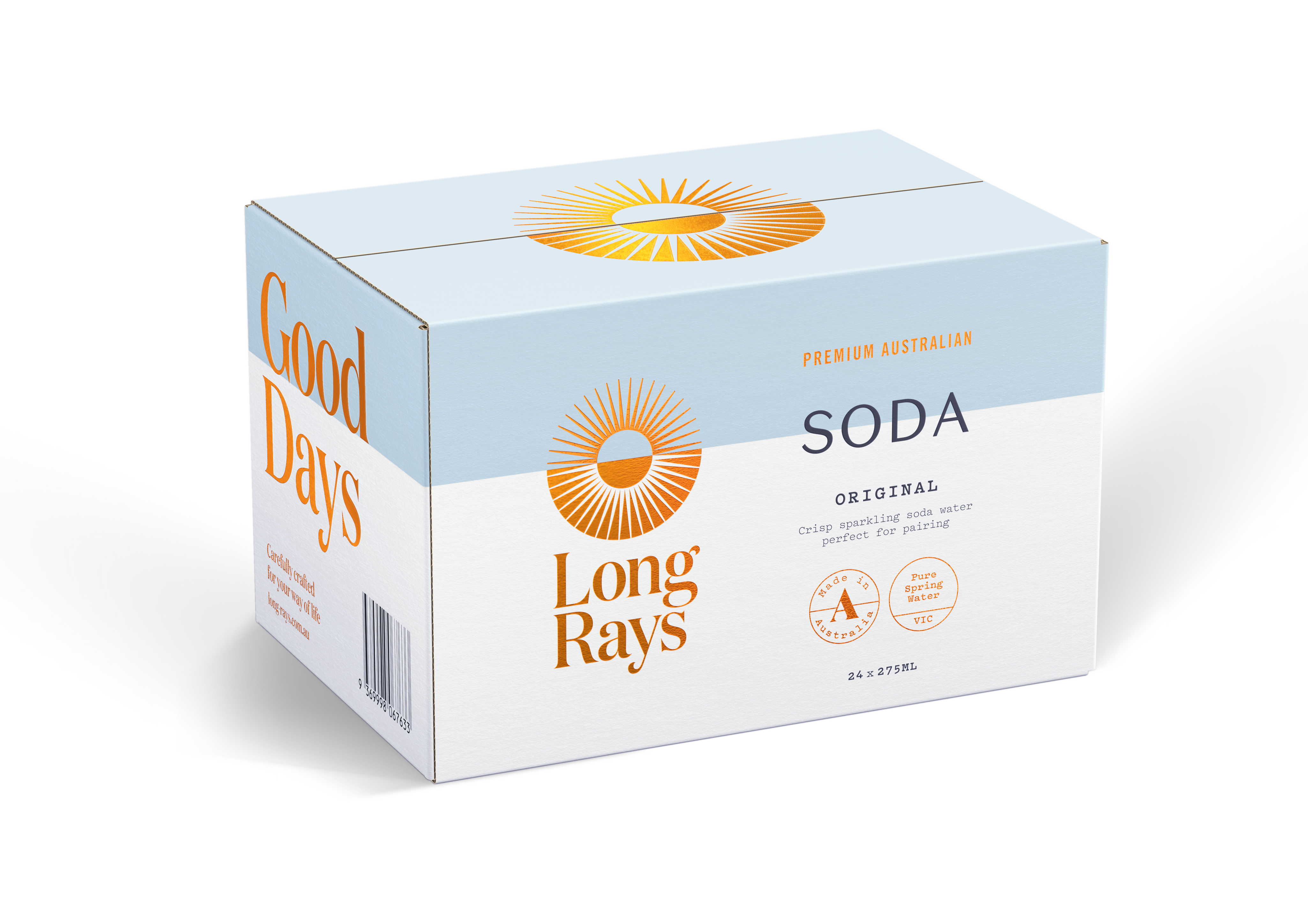 Long Rays - Premium Australian Soda Water 275ml