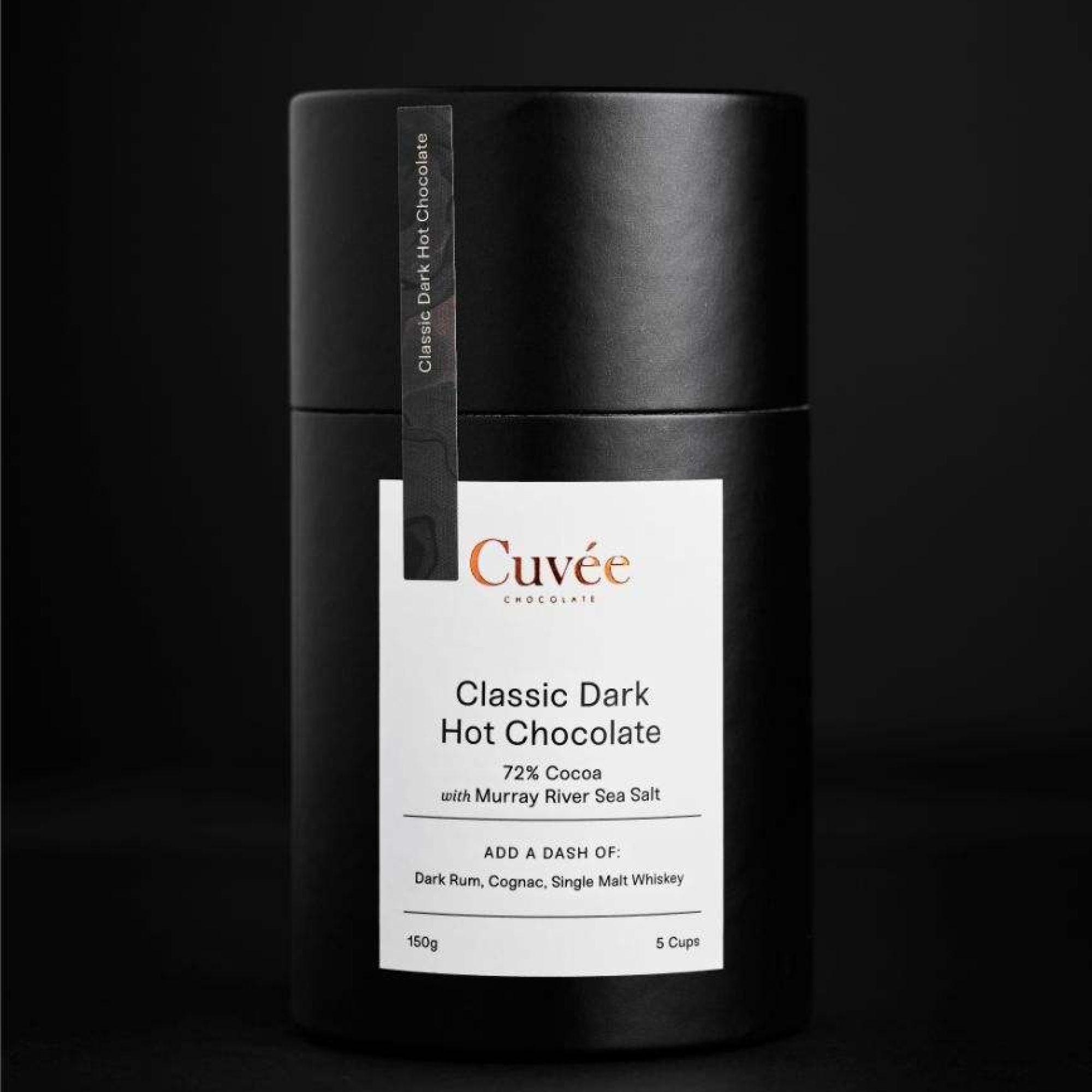 Cuvee Chocolate - 72% Classic Dark 72% Hot Chocolate with Sea Salt