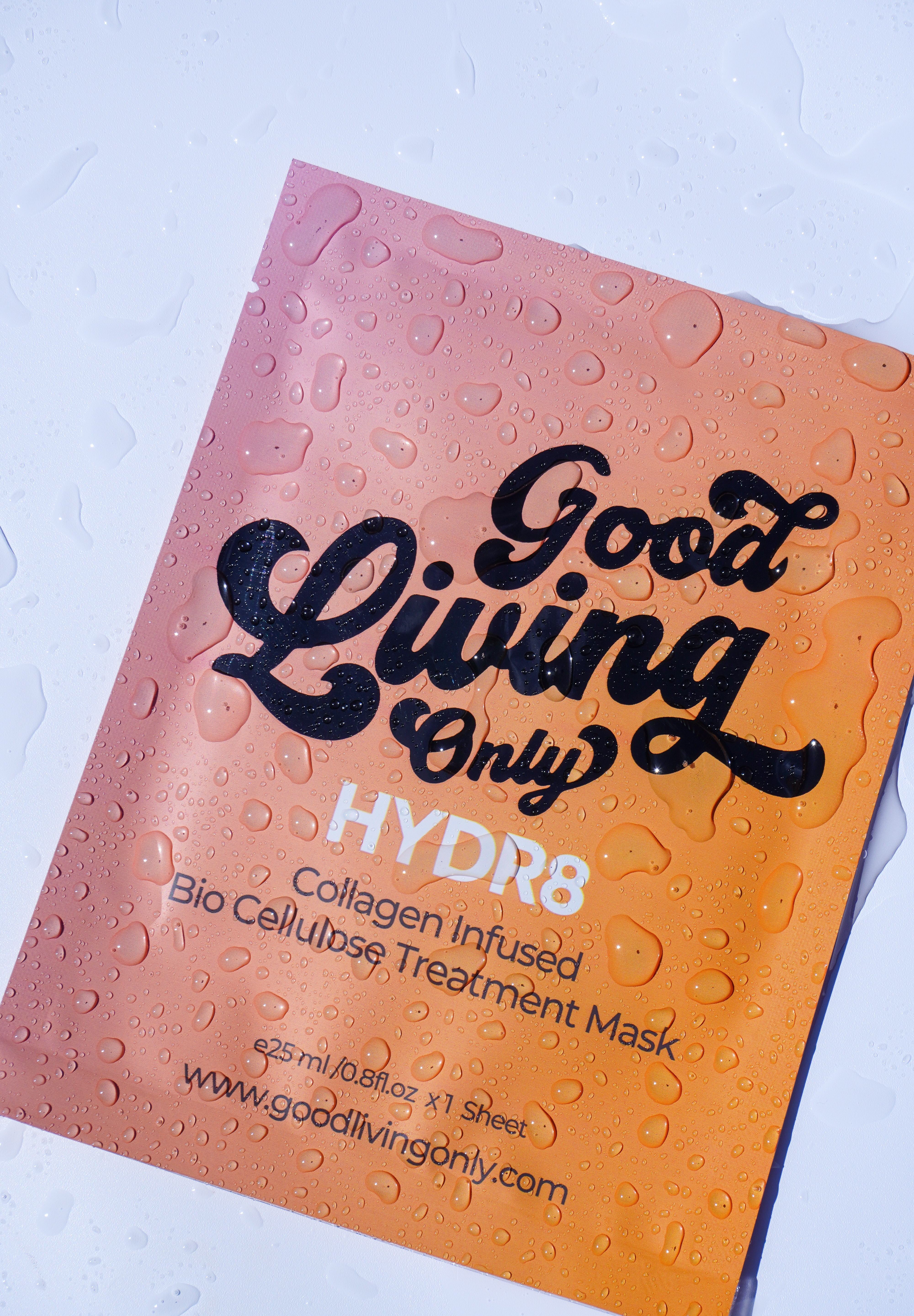 Good Living Only - HYDR8 - Collagen Infused Bio Cellulose Treatment Mask