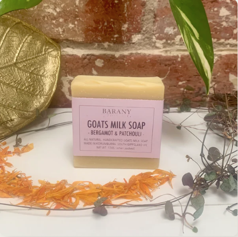 Barany Naturals - Bergamot & Patchouli Goats Milk Body Bar