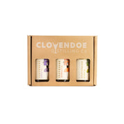 Trio gift pack of Clovendoe Distilling Co zero alcohol or non-alcoholic spirits flavoured with Australian native flavours.