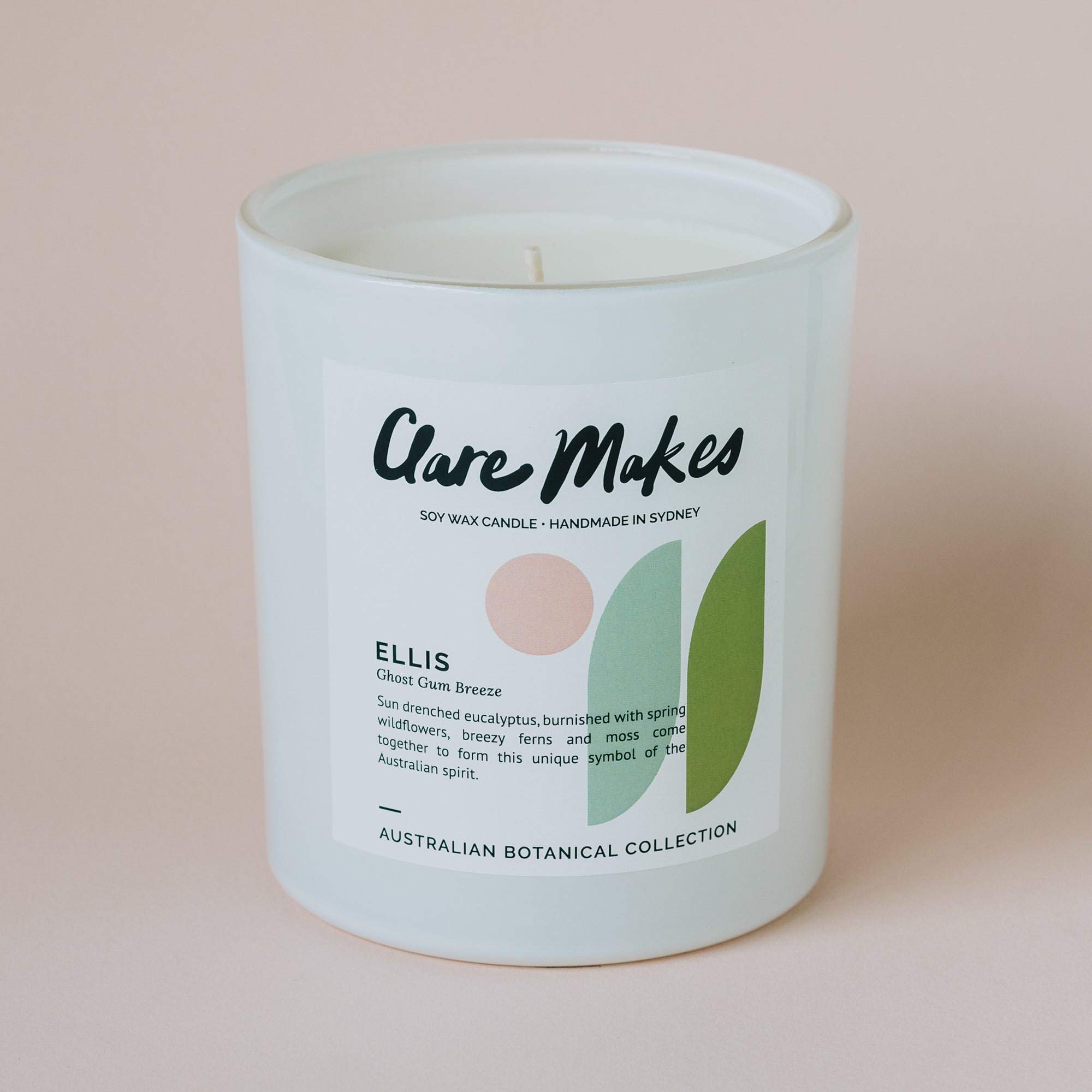 Clare Makes Candles - Ellis: Ghost Gum Breeze Large Candle