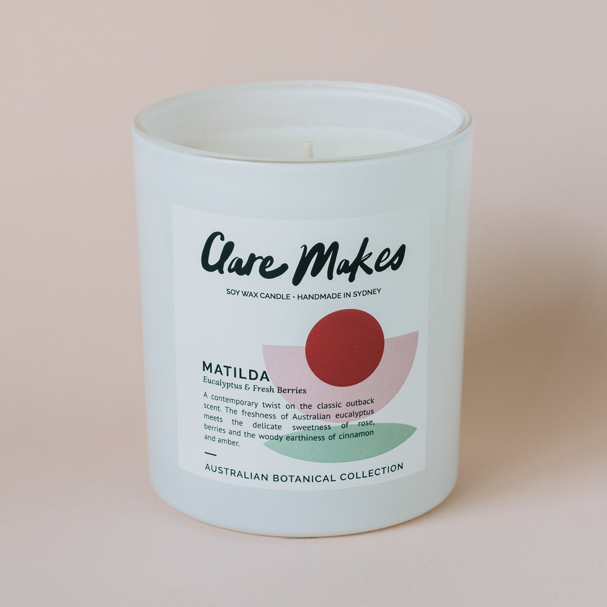 Clare Makes Candles - Matilda: Eucalyptus & Fresh Berries Large Candle