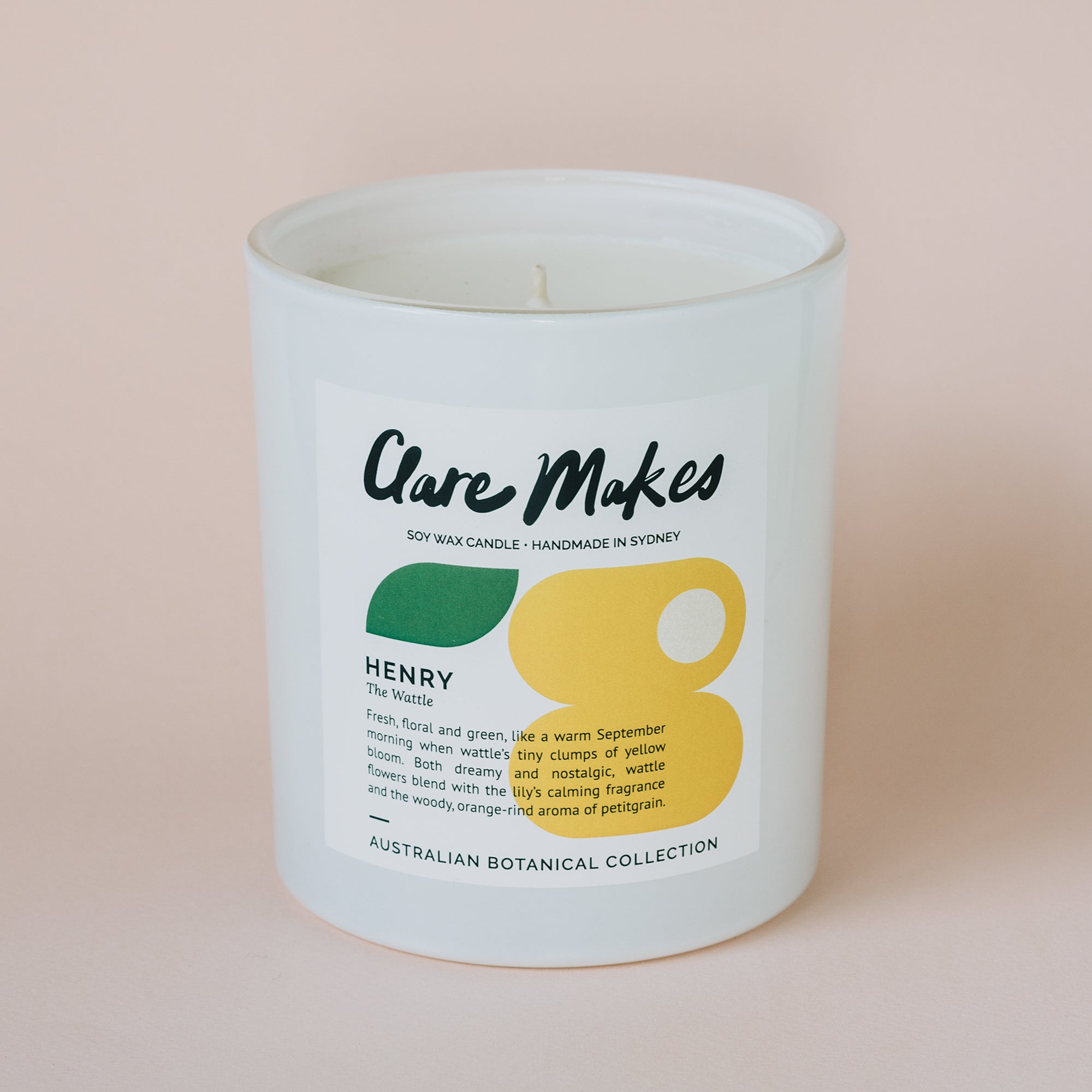 Clare Makes Candles - Henry: The Wattle Reed Large Candle