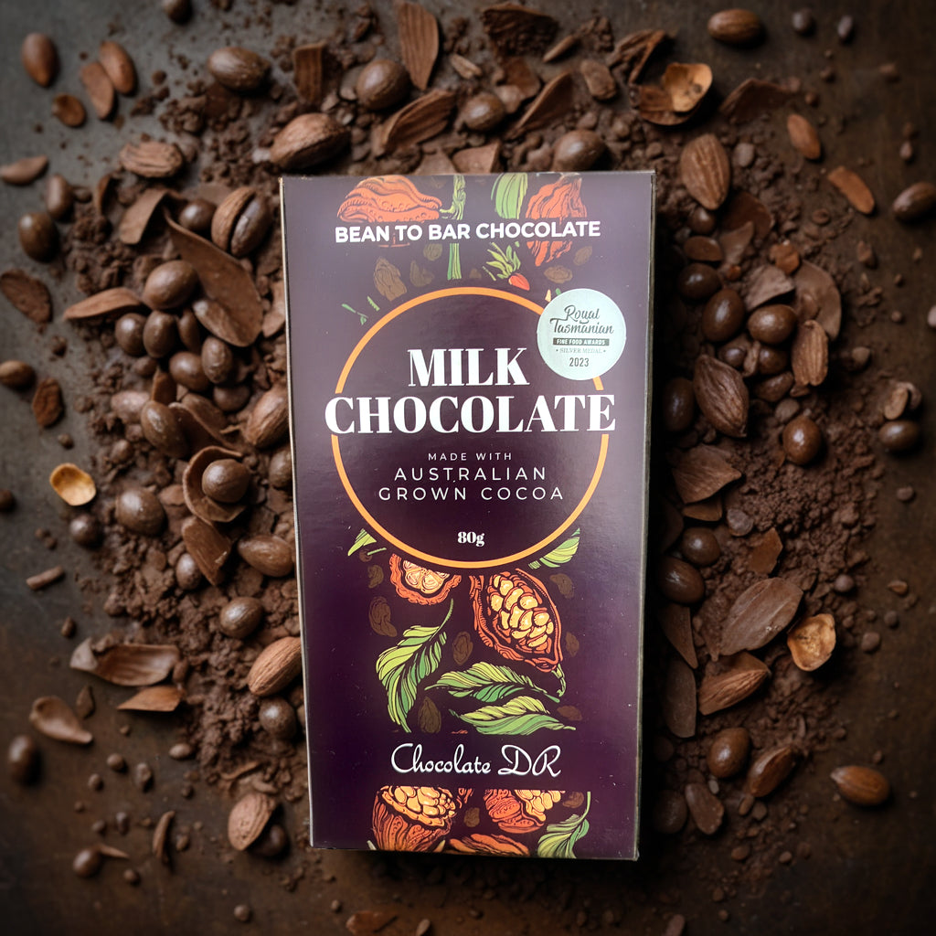 Chocolate DR - Milk Chocolate using Australian Grown Cocoa, 80g