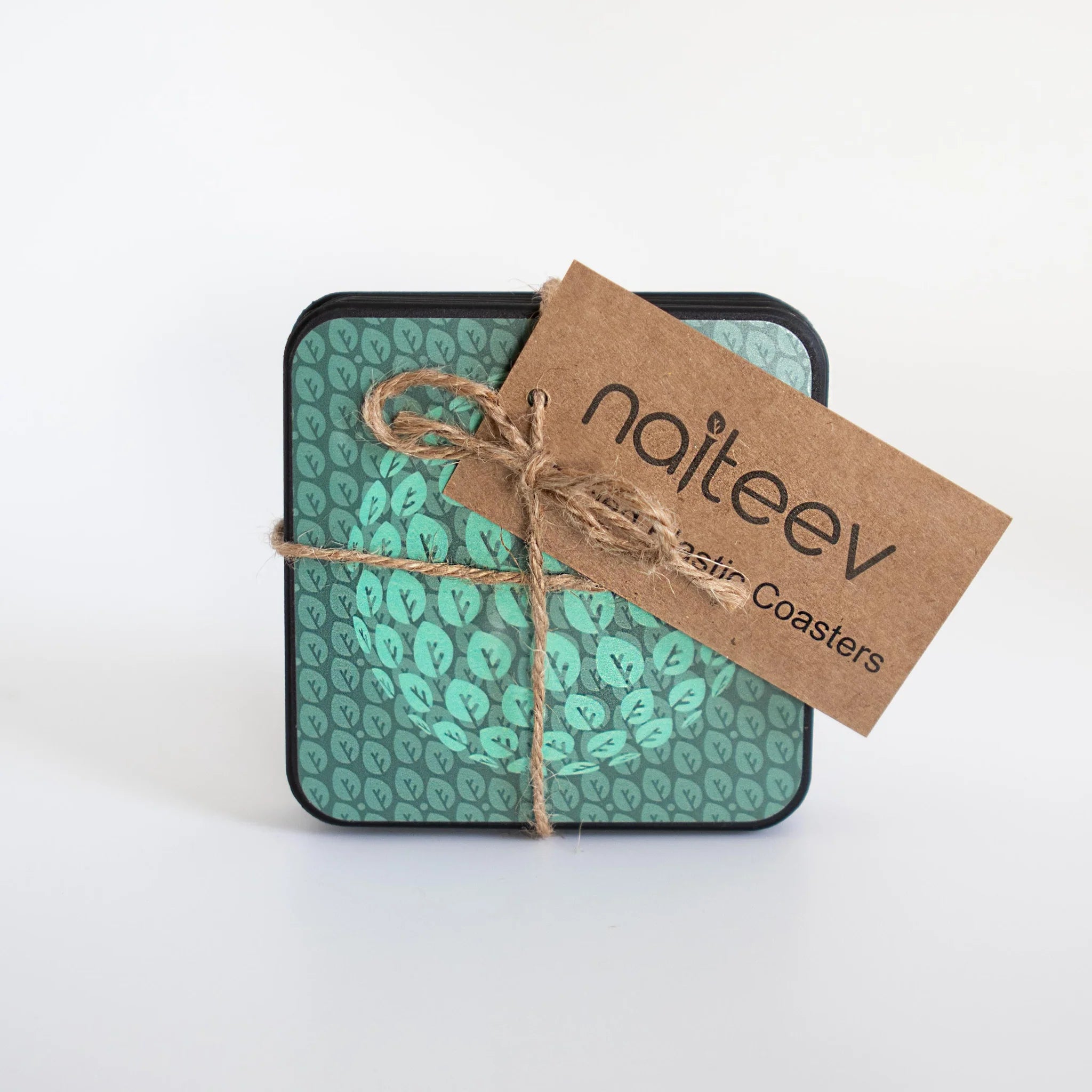 Naiteev by Boxhead Plastics - Recycled Eucalyptus Inspired Plastic Coasters (6)