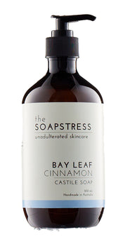 The Soapstress - Castille Soap, Bay Leaf & Cinnamon, 500ml