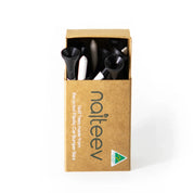 Naiteev by Boxhead Plastics - 1 Box Wedge Golf Tees + 1 Box Standard Golf Tees - Black and White